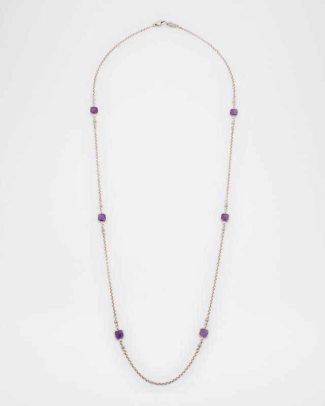 Anthos Square Station Necklace